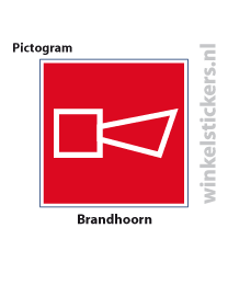 Pictogram 5 stuks 'brandhoorn' PICTO-029