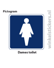 Pictogram 5 stuks 'Dames' PICTO-093