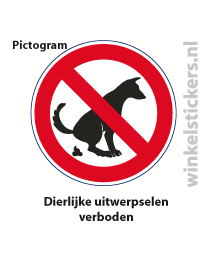 Pictogram 5 stuks 'dierlijke' PICTO-014