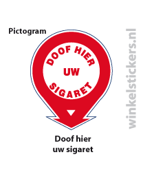 Pictogram 5 stuks 'sigaret' PICTO-016