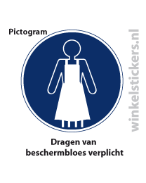 Pictogram 5 stuks 'beschermbloes' PICTO-156