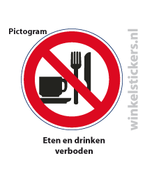 Pictogram 5 stuks 'eten' PICTO-011