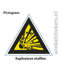 Pictogram 5 stuks 'explosieve' PICTO-125