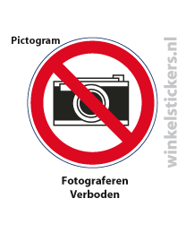 Pictogram 5 stuks 'fotograferen' PICTO-010