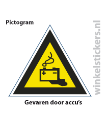 Pictogram 5 stuks 'gevaren' PICTO-107