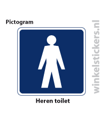 Pictogram 5 stuks 'Heren' PICTO-094