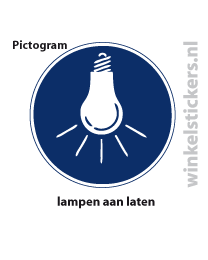 Pictogram 5 stuks 'lampen' PICTO-181