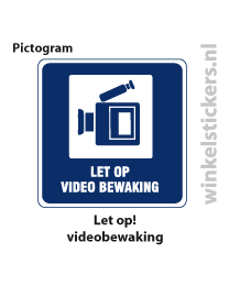 Pictogram 5 stuks 'videobewaking' PICTO-097