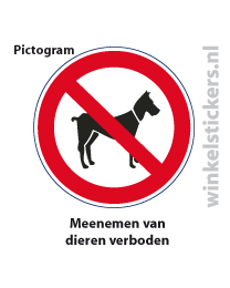 Pictogram 5 stuks 'dieren' PICTO-008