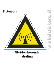 Pictogram 5 stuks 'straling' PICTO-104