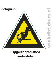 Pictogram 5 stuks 'opgelet' PICTO-132