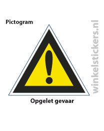 Pictogram 5 stuks 'opgelet' PICTO-124