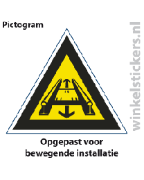 Pictogram 5 stuks 'opgepast' PICTO-139