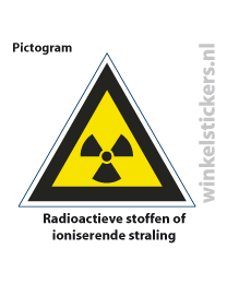 Pictogram 5 stuks 'radioactieve' PICTO-109