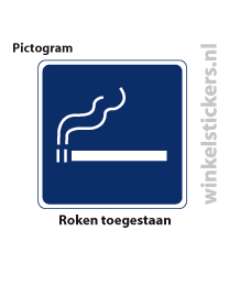 Pictogram 5 stuks 'roken' PICTO-090