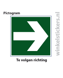 Pictogram 5 stuks 'richting' PICTO-049