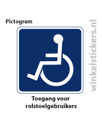 Pictogram 5 stuks 'toegang' PICTO-091