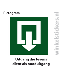 Pictogram 5 stuks 'uitgang' PICTO-071
