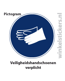 Pictogram 5 stuks 'handschoenen' PICTO-173