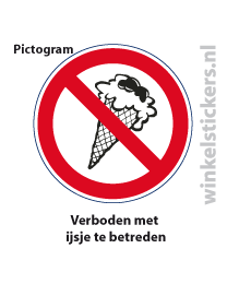 Pictogram 5 stuks 'ijsje' PICTO-015