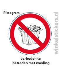 Pictogram 5 stuks 'voeding' PICTO-023
