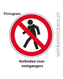 Pictogram 5 stuks 'voetgangers' PICTO-004 