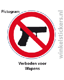Pictogram 5 stuks 'wapens' PICTO-152