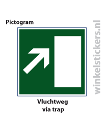 Pictogram 5 stuks 'vluchtweg' PICTO-082