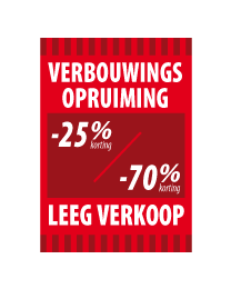 Poster verbouwings opruiming PO-049