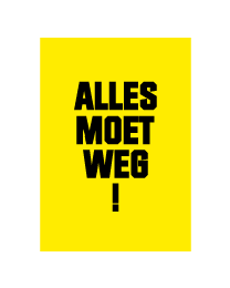 Poster alles moet weg O-006-geel-swatch