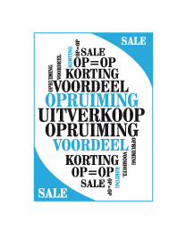 Poster Uitverkoop Opruiming PO-017