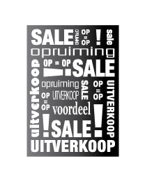 Poster sale  opruiming uitverkoop PO-001