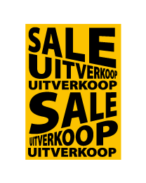 Poster sale uitverkoop PO-013