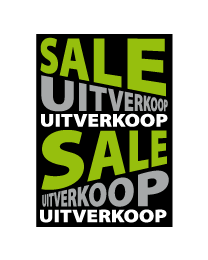 Poster sale uitverkoop PO-014