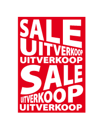 Poster sale uitverkoop PO-013