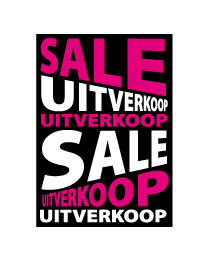 Poster sale uitverkoop PO-014