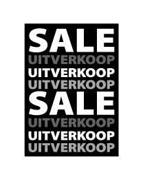 Poster sale uitverkoop PO-002