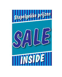 Poster sale winter blauw STA-104