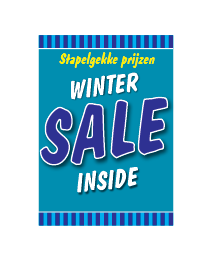 Poster sale winter blauw STA-105