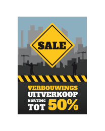 poster verbouwings uitverkoop PO-045