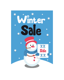 Poster winter sale PO-022