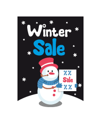 Poster winter sale PO-022