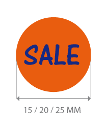 productstickers sale rond STV-008