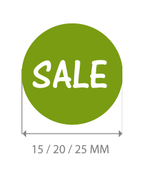 productstickers sale rond STV-007