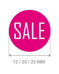 productstickers sale rond STV-002