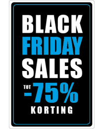 Black Friday etalage stickers BF-084