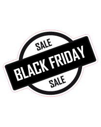 Etalagesticker black friday sale