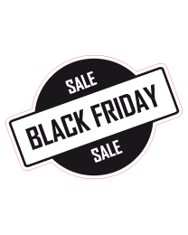 Etalagesticker black friday sale