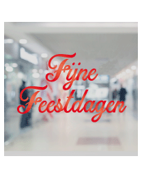 Raamsticker fijne feestdagen VA-0111