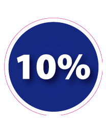 Etalage kortingsticker rond